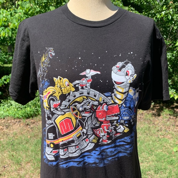 NWOT Funny Fusion/Hybrid “Power Rangers” meets “Land Before Time” Tee - Picture 13 of 14